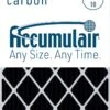 7.75x25.75x1 (Actual Size) Accumulair Carbon MERV 10 Odor Eliminating Filter -Home Equipment Shop carbon frontlg 28
