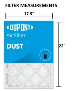 17.5X22x1 (Actual Size) DuPont Dust Air Filter (MERV 8) -Home Equipment Shop dd17.5x22a
