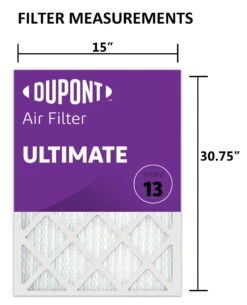 15x30.75x1 (Actual Size) DuPont™ Ultimate Air Filter (MERV 13) -Home Equipment Shop du15x30.75a