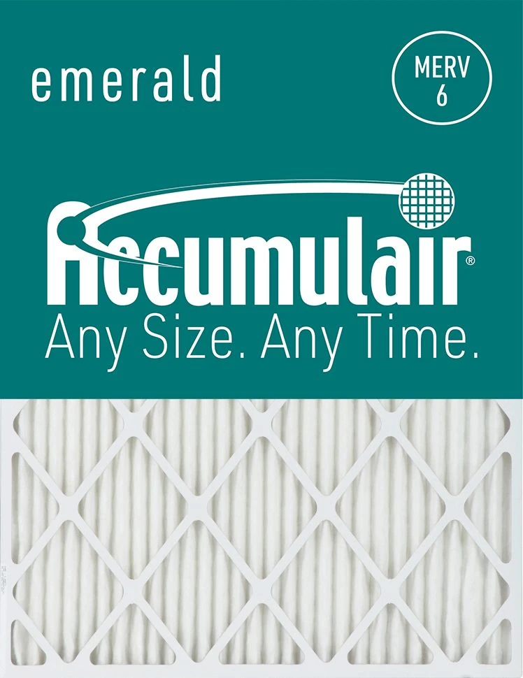 12x24x6 (11.38x23.38x5.88) Accumulair Emerald Filter MERV 6 3 12x24x6 (11.38x23.38x5.88) Accumulair Emerald Filter MERV 6