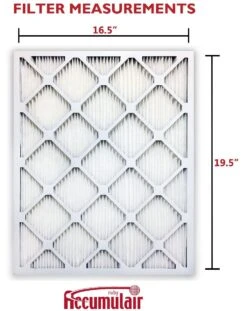 17x20x1 (16.5 X 19.5) Accumulair® Ruby 1-Inch Filter (MERV 11) -Home Equipment Shop fr 17x20