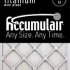 17.25x35.25x1 (Actual Size) Accumulair Titanium High Efficiency Allergen Reduction Filter -Home Equipment Shop titanium lg 1